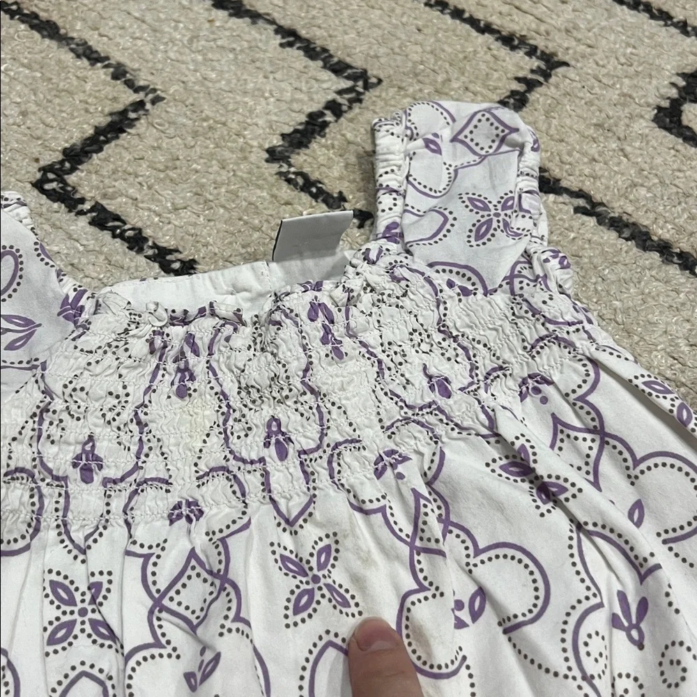 GAP Purple and White Baby Romper